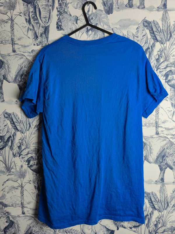 T-shirt bleu Fca Weddington Christian Academy sport vintage L