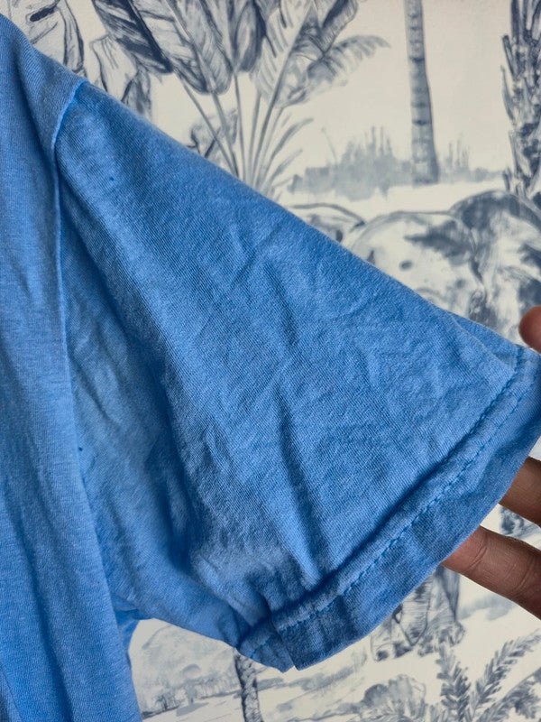 T-shirt Gildan Vintage Bleu Ciel Softball Taille S Homme