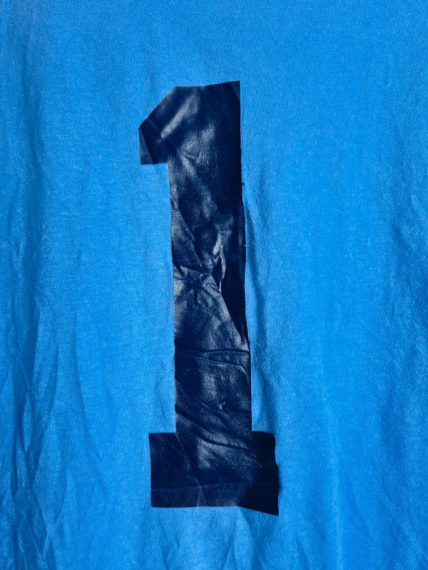 T-shirt Gildan Vintage Bleu Ciel Softball Taille S Homme