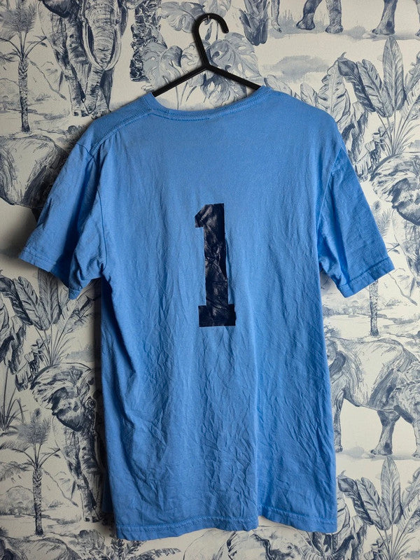 T-shirt Gildan Vintage Bleu Ciel Softball Taille S Homme