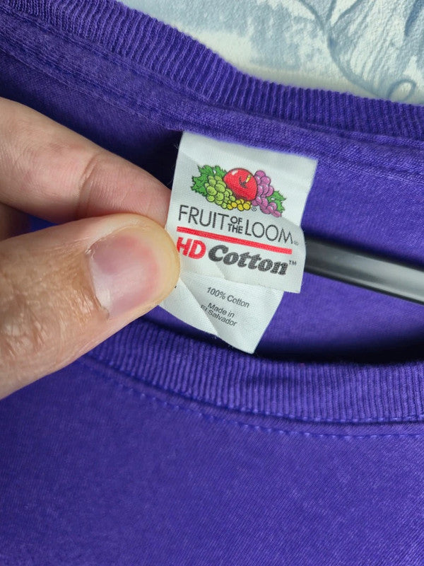 T-shirt Fruit of the Loom violet imprimé Walk to End Alzheimer 2022 Taille L