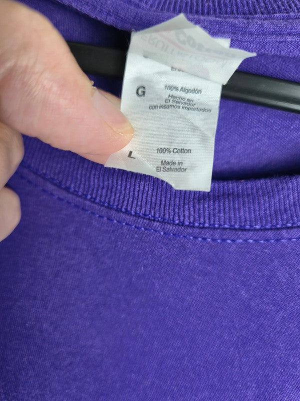 T-shirt Fruit of the Loom violet imprimé Walk to End Alzheimer 2022 Taille L