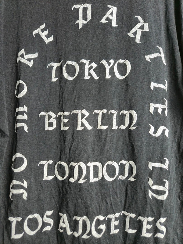 T-shirt Mister Tee Noir No More Parties In La Graphic Streetwear Taille S