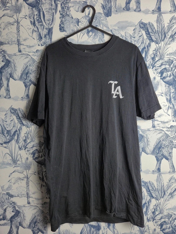 T-shirt Mister Tee Noir No More Parties In La Graphic Streetwear Taille S
