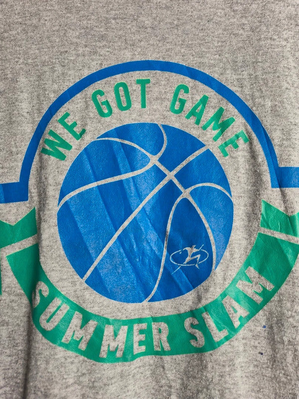T-shirt Port & Company Gris Sport Vintage Basketball Summer Slam L
