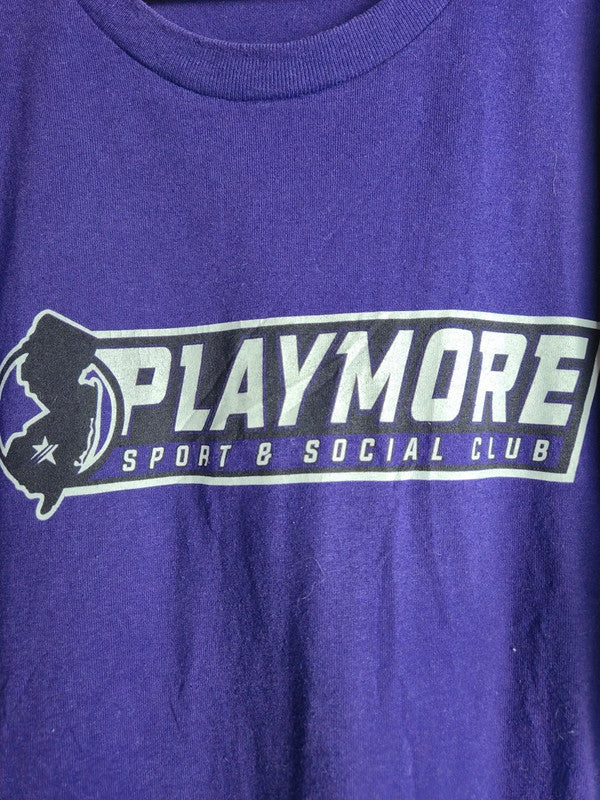 T-shirt Gildan Violet Playmore Sport Style Vintage Taille L