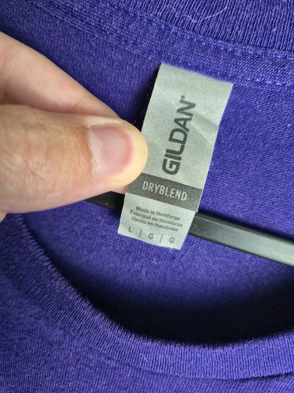 T-shirt Gildan Violet Playmore Sport Style Vintage Taille L