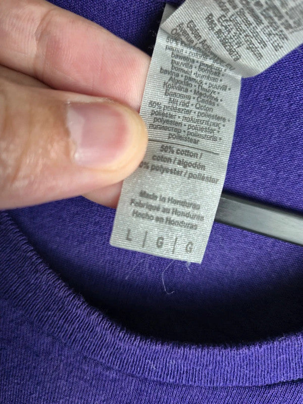 T-shirt Gildan Violet Playmore Sport Style Vintage Taille L