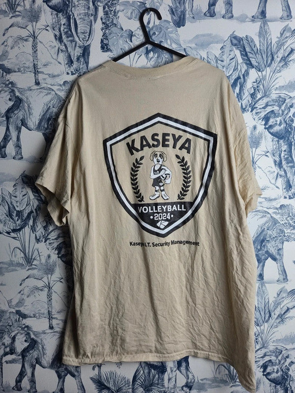 T-shirt Gildan Ultra Cotton Volleyball 2024 Beige Taille L