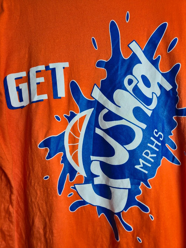 T-shirt orange Gildan Softstyle imprimé sport Orange Crush taille S