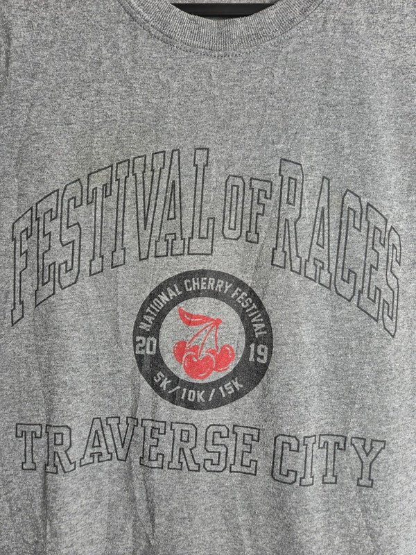 T-shirt Gildan Gris National Cherry Festival 2019 Sport Vintage Taille M