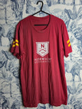T-shirt Norwich University Bordeaux Style Sport Go Beyond Taille L