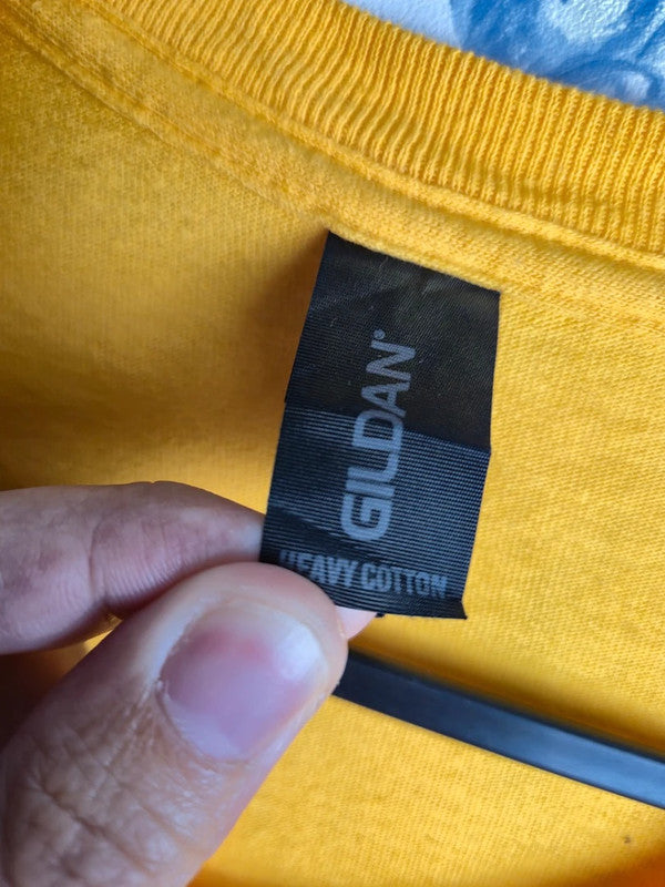 T-shirt Gildan Indiana Pacers Nba Playoffs 2024 Jaune Xl Vintage Sport