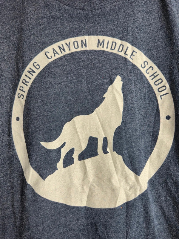 T-shirt Next Level Apparel Spring Canyon Middle School bleu chiné Xs unisexe