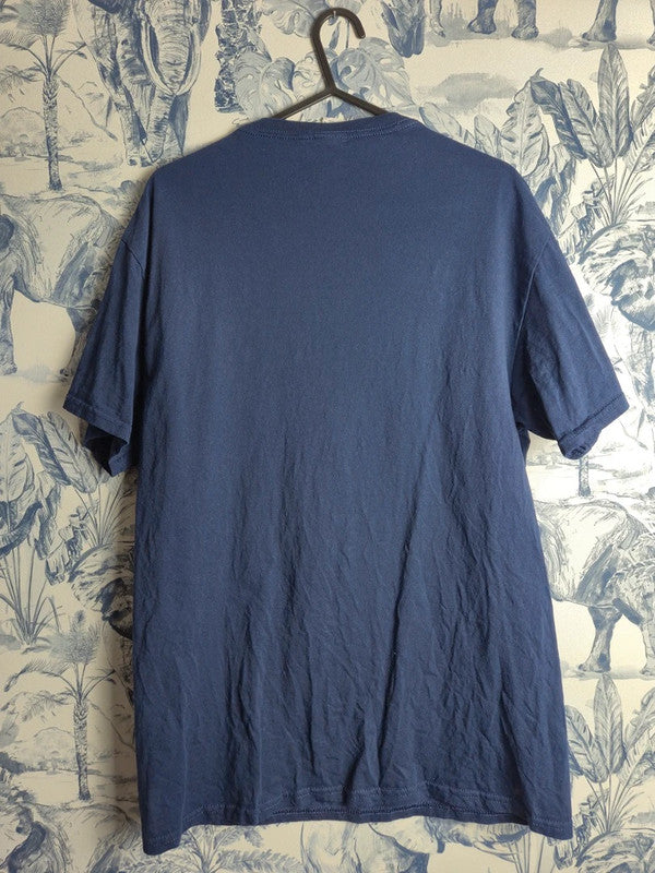 T-shirt Fruit of the Loom bleu marine imprimé martial arts taille M