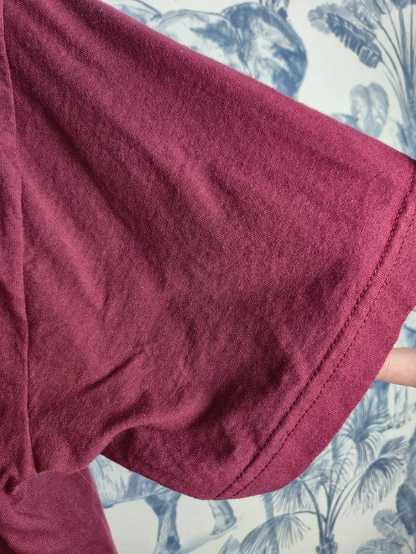 T-shirt Vintage Ncaa Virginia Tech Hokies Bordeaux Sport Taille Xl