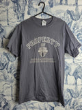 T-shirt Fruit of the Loom gris Fbu Football University vintage sport S mixte