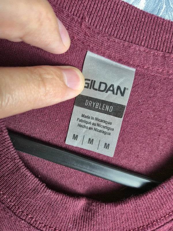 T-Shirt Vintage Gildan – Support Black Colleges (Bordeaux)