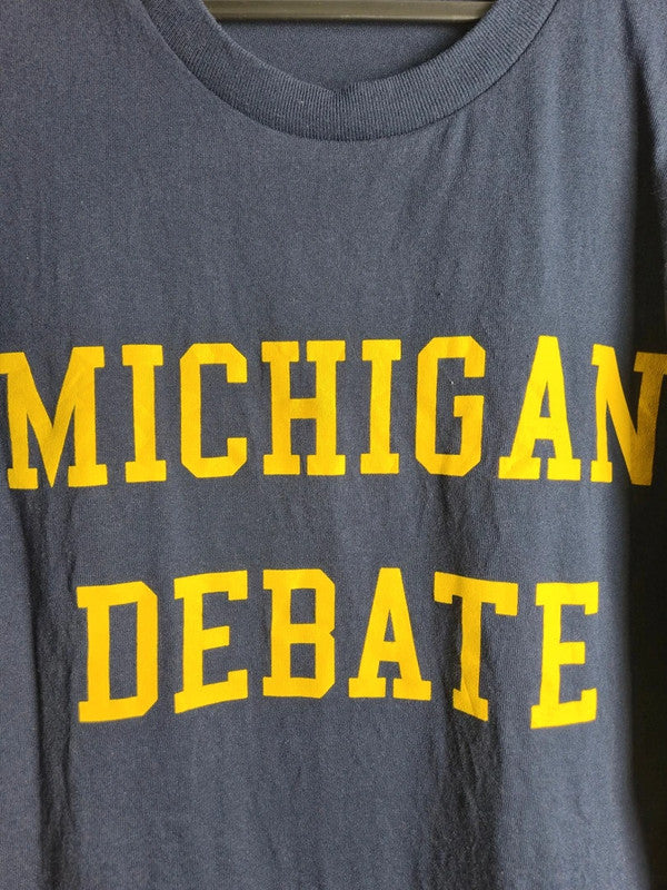 T-Shirt Vintage Michigan Debate – Style College (Bleu)