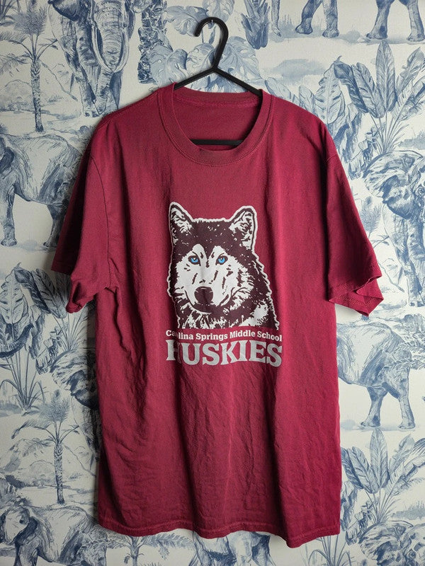 T-Shirt Vintage Carolina Springs Husky – Style Sport US (Bordeaux)