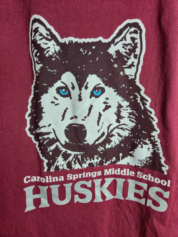 T-Shirt Vintage Carolina Springs Husky – Style Sport US (Bordeaux)