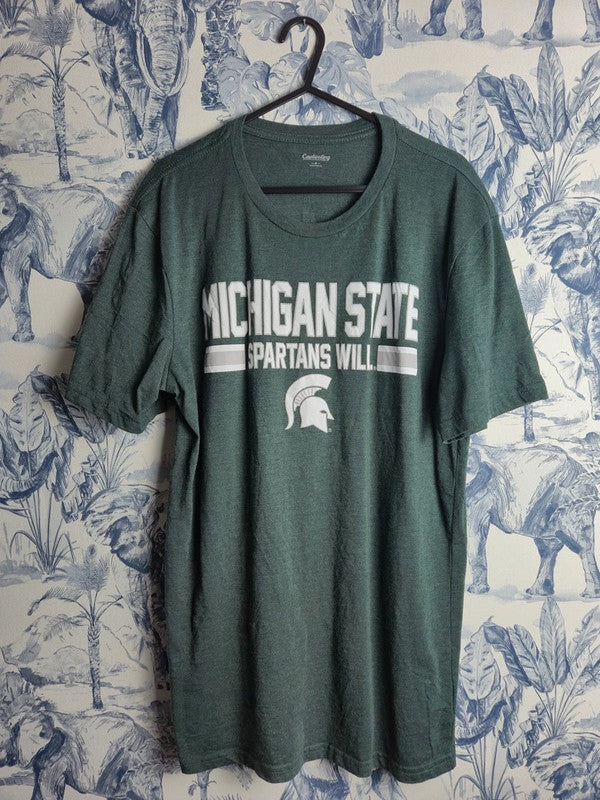 T-Shirt Vintage Michigan State Spartans – Captivating Apparel (Vert)