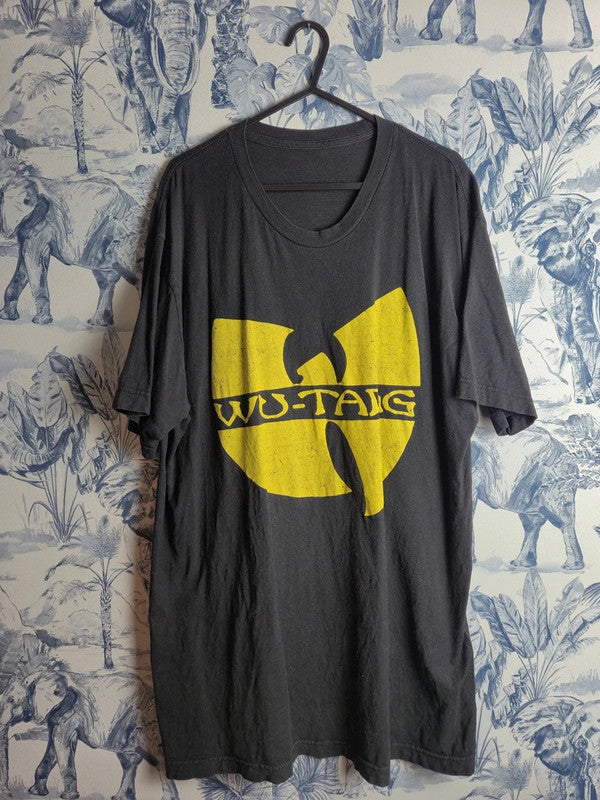 T-Shirt Vintage Wu-Tang Clan – Logo Jaune Iconique (Noir)
