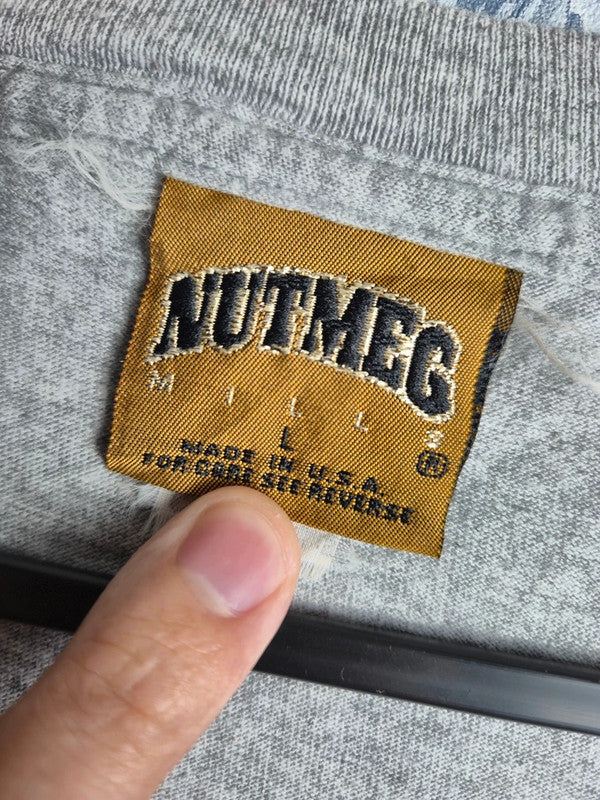 T-Shirt Vintage Nutmeg Mills MLB Baseball Roger Maris McGwire Grau L