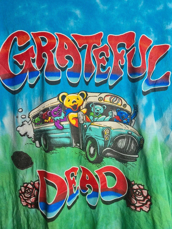 T-shirt Grateful Dead Tie Dye Sundog Vintage Bleu Vert M