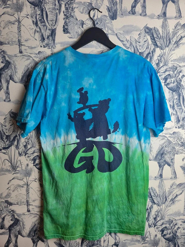 T-shirt Grateful Dead Tie Dye Sundog Vintage Bleu Vert M