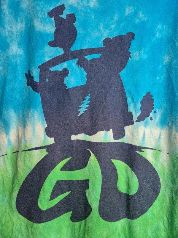 T-shirt Grateful Dead Tie Dye Sundog Vintage Bleu Vert M