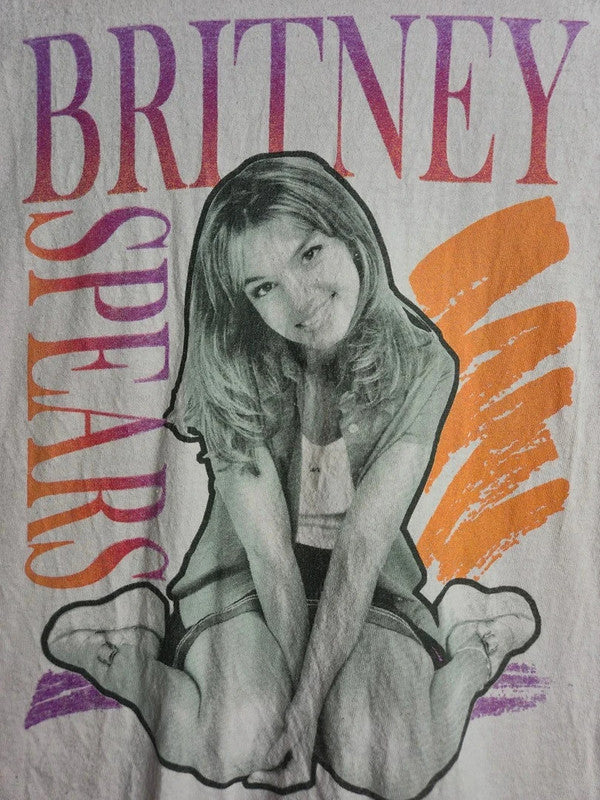 T-shirt Britney Spears Vintage Style Rose Fuchsia Taille S