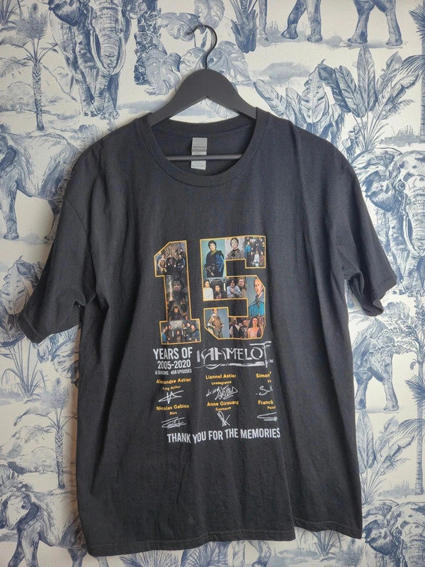 T-shirt Kaamelott 15 Ans Gildan Xl Noir Vintage Collector