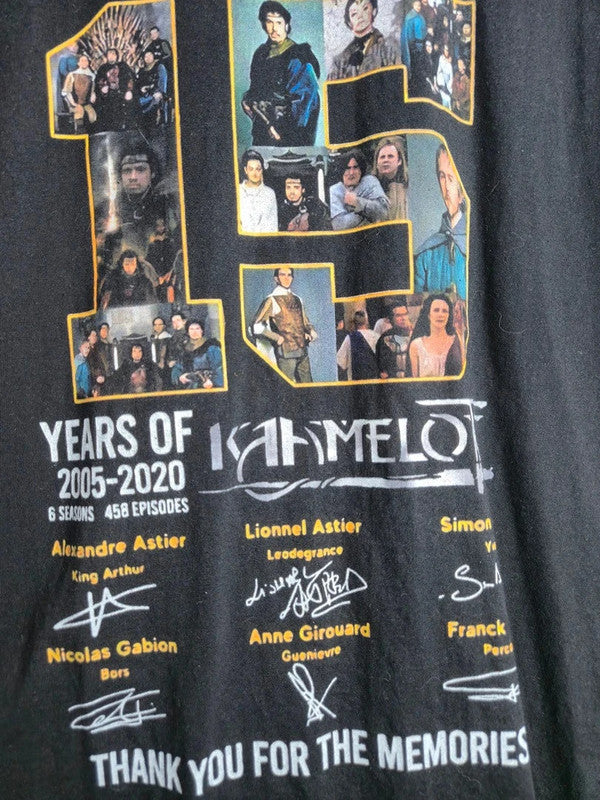 T-shirt Kaamelott 15 Ans Gildan Xl Noir Vintage Collector