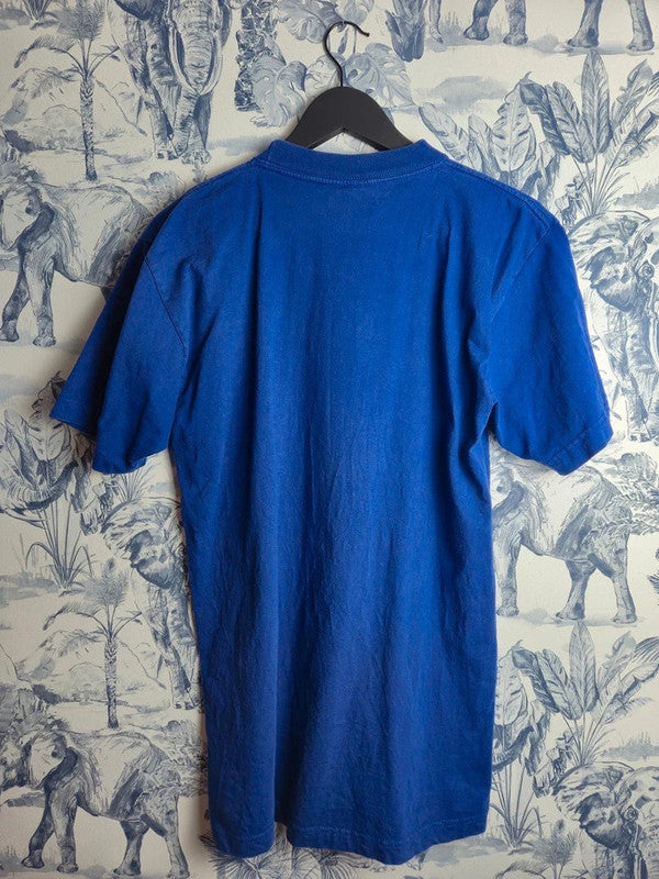 T-shirt Vintage Planet Hollywood Barcelona 1991 Bleu Taille M