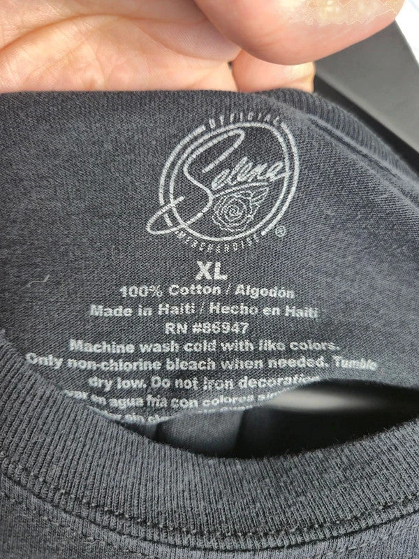 T-shirt Selena Quintanilla Manches Longues Noir Xl Musique Merch Officiel