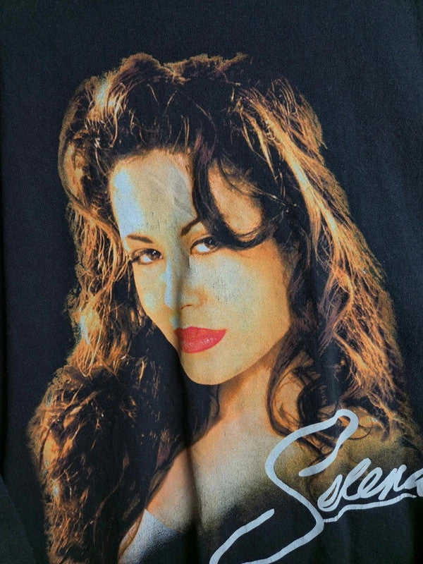 T-shirt Selena Quintanilla Manches Longues Noir Xl Musique Merch Officiel