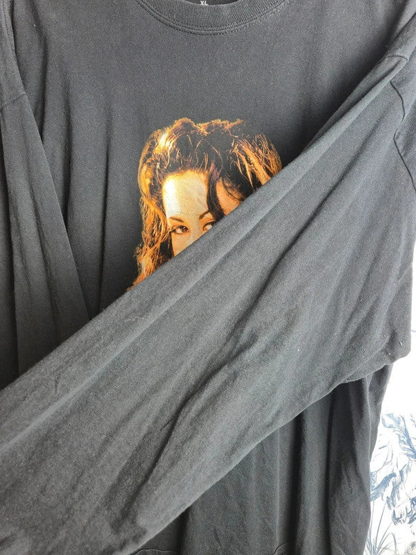 T-shirt Selena Quintanilla Manches Longues Noir Xl Musique Merch Officiel