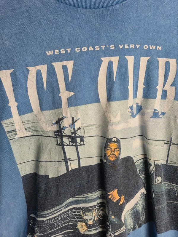 T-shirt Ice Cube It Was A Good Day Graphic Streetwear Bleu Xl