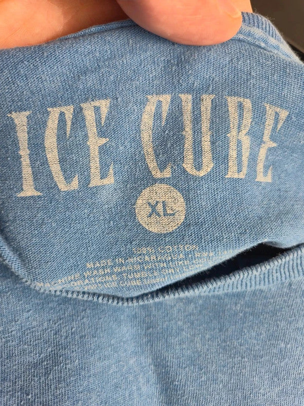 T-shirt Ice Cube It Was A Good Day Graphic Streetwear Bleu Xl