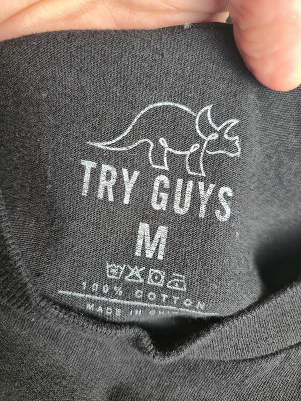 T-shirt Try Guys Legends of the Internet Tour 2019 Noir M Mixte