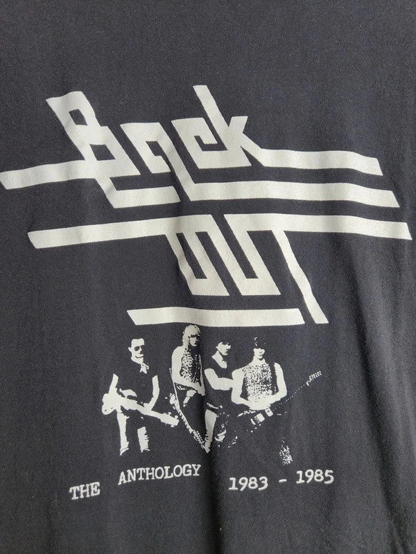 T-shirt Fruit of the Loom Noir Imprimé Rock Black Out Taille M