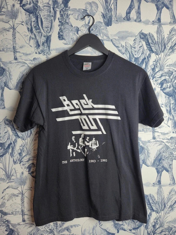 T-shirt Fruit of the Loom Noir Imprimé Rock Black Out Taille M