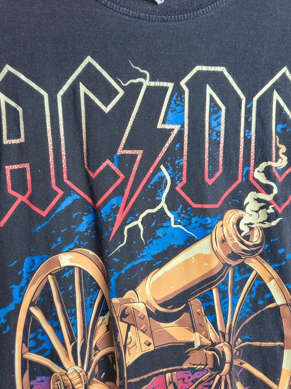 T-shirt Ac/dc New Type System Noir Style Rock Vintage Taille L