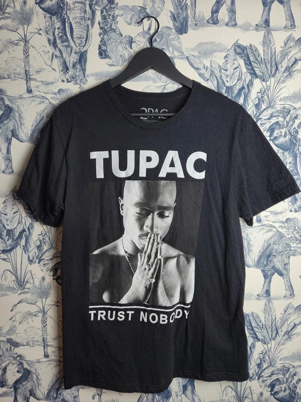 T-shirt 2pac Trust Nobody Noir Taille M Style Vintage Hip Hop