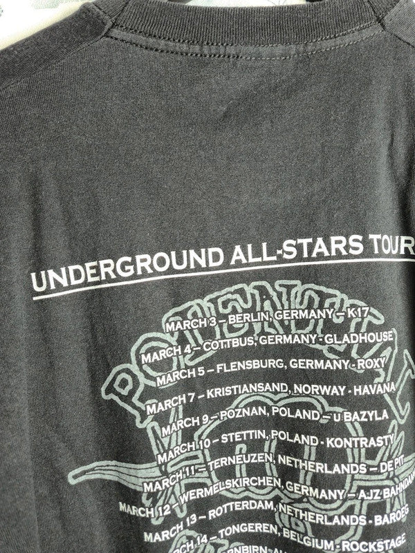 T-shirt Fruit of the Loom Potential Threat Sf Band Tour 2011 Gris Vintage M