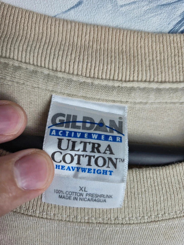 T-shirt Xl Gildan Beige Holly Lena Moore Ultra Cotton Vintage