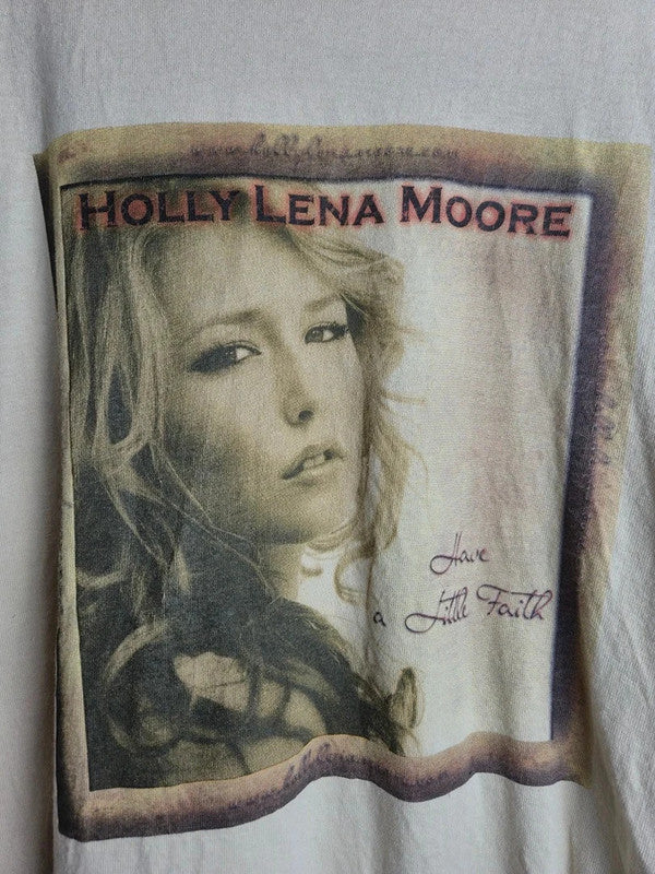 T-shirt Xl Gildan Beige Holly Lena Moore Ultra Cotton Vintage
