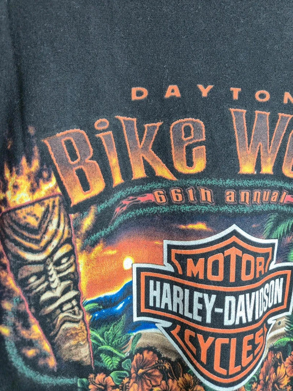 T-shirt Harley-davidson Daytona Bike Week 2007 Vintage Noir Taille M