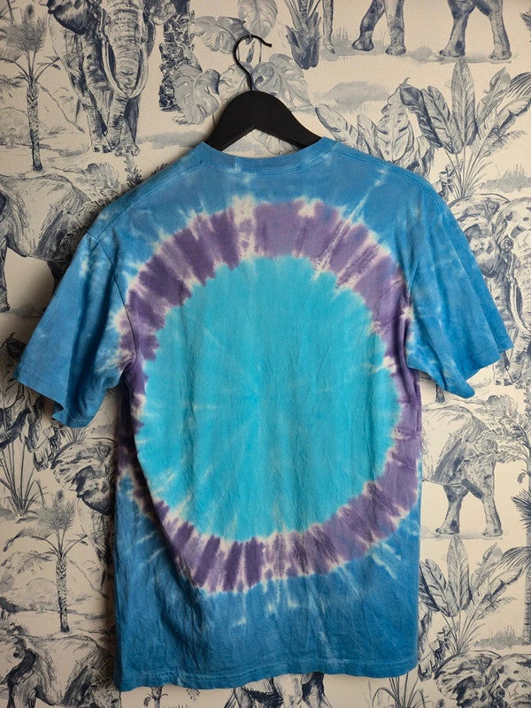 T-shirt Liquid Blue Grateful Dead Fall Tour 89 Tie Dye M Bleu